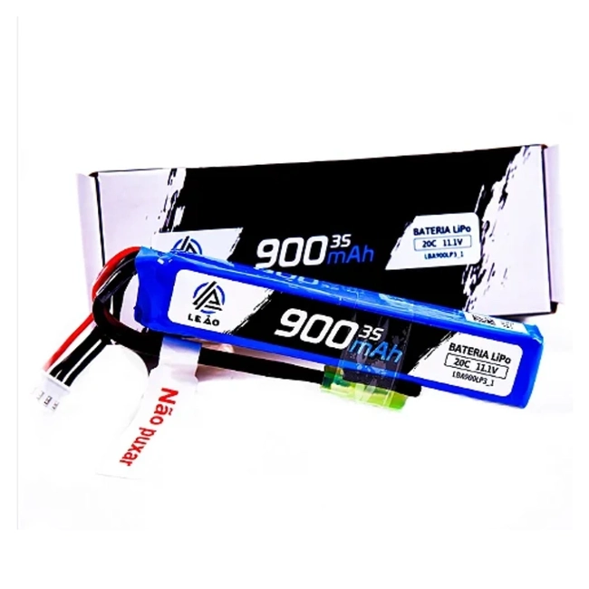 Bateria Lipo ULTRA - 11.1/2S (1 Pack) - 900mAh - 20C - (Leão)