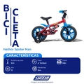 Bicicleta Aro 12 Spider Man Nathor - 101260160000