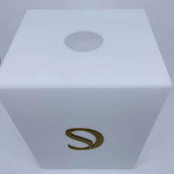 Caixa para descarpack 3 litros Branca - Logo alto relevo inicial ou desenho