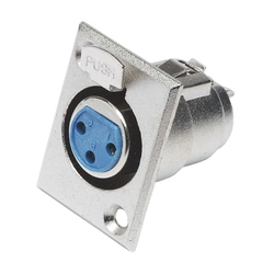 Conector Cannon De Painel Femea Cromado