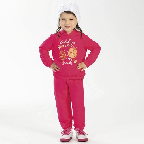 Conjunto Moletom Manga Longa com Capuz Joaninha Cativa - Feminino