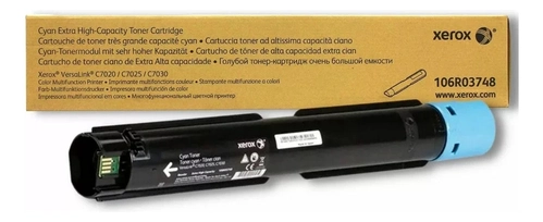 Cartucho de Toner Xerox 106R03748 C7020 C7025 C7030 Cian