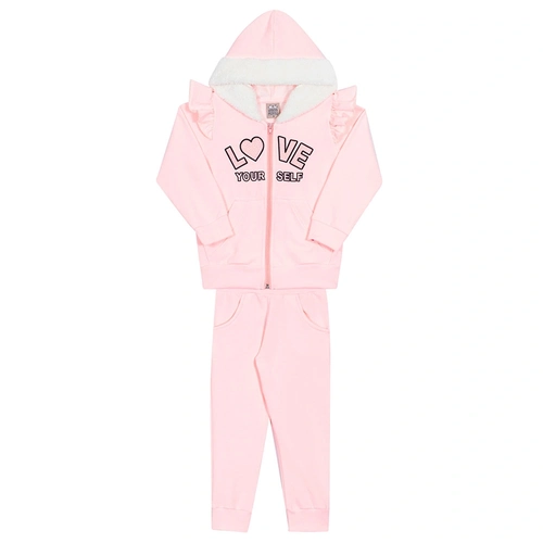 Conjunto Moletom com Jaqueta Love Yourself Lollipop Randa Mundu - Feminino