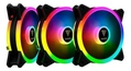 Kit Cooler FAN com 3 Unidades Gamdias Aelous 120mm RGB Lite - M2-1203