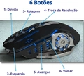 Kit Teclado Mecânico e Mouse 6 botões Gamer RGB com Fio Switches Blue TE131 - Knup