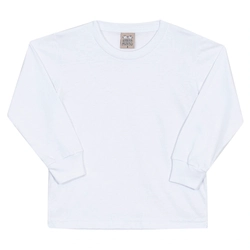 Camiseta Manga Longa Básica com Punho Branca Randa Mundu - Masculina