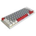Teclado Mecanico Gamer Pcyes Kuromori White Ghost Rainbow Switch Red - PTKMWG60RD