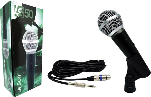 Microfone Com Fio Profissional Ls50 Preto