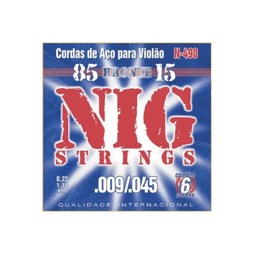 Encord. Violao Aco N490 0.09 Nig