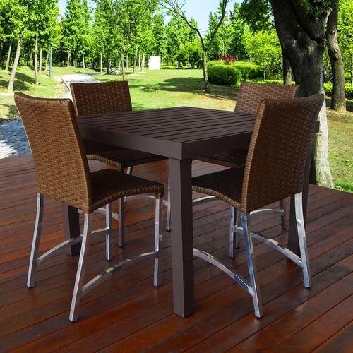 Jogo de mesa em alumínio e fibra sintética  infantil Dourados