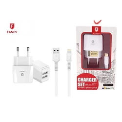Carregador de Parede FJ-01i Universal Dual + Cabo Lightning