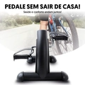 Mini Bike Ergométrica Bicicleta para Exercitar Braços e Pernas Preta Slim
