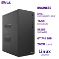 Computador B500 Core I5 9400f 2.9ghz Memória 16gb Ddr4 Ssd 512gb Nvme Gt 710 2gb Fonte 200w Linux Ubuntu