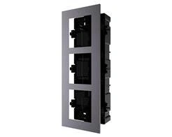 Gabinete Plastico Embutir Hikvision Ds-kd-acf3 C/ 3 Modulos P/  Ds-kd8003-ime1