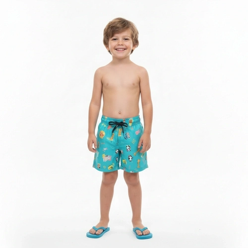 Bermuda De Tactel Mormaii Estampada Masculina - Verde