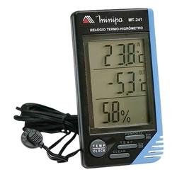 Minipa Mt-241 Relogio Termo-higrometro 4 Em 1
