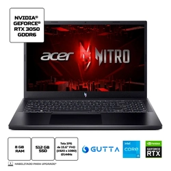 NOTEBOOK ACER NITRO V15 15,6 FHD ANV15-51-57WS/ I5-13420H/ 8GB/ 512GB SSD/ LINUX/ RTX 3050 6GB