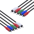 Cabo 5 RCA x 5 RCA Video Componente Pcyes 2 Metros - P5r-2