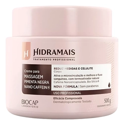 Creme Massagem Pimenta Negra Nano Caffein 500gr Hidramais Sauve