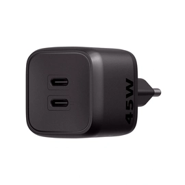 Carregador Ultrarrapido 45w C/ 2 Portas Usb-c Gan Ec20 4820191