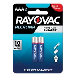Pilha AAA Rayovac Alcalina com 2 - 20912