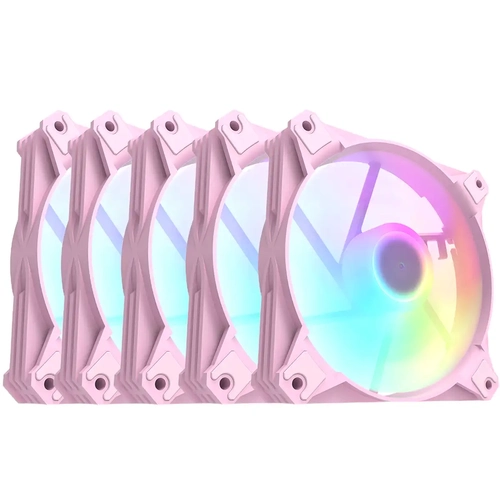 COOLER FAN HYRAX HCL605 ROSA (KIT COM 5 UNIDADES)