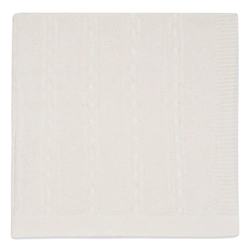 Manta Tricot Trançada Unissex – Off White