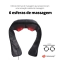 Colete Massageador Shiatsu com Luz e Aquecimento Suave Relaxshop – Alívio de Tensões e Relaxamento Muscular