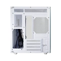 Gabinete gamer K-MEX Aquário Micro CG-W2SB, RGB,  Lateral de Vidro Temperado, s/fan, Branco - CGW2SBRH002CB0X