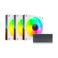 KIT Cooler Gabinete 120mm C3tech 3 fans + controladora - F9-l660whrgb