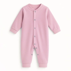 Macacão Soft Abertura Botão Liso