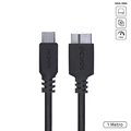 Cabo para Hd Externo Usb Tipo c para Micro Usb b 3.0 1 Metro Preto - P3ucmbp-1
