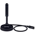Antena Digital Hdtv 5  Em 1 Vhf/uhf/fm/hdtv/4k Aquario Uso Interno Ou Externo Com Cabo 5 Metros DTV-150