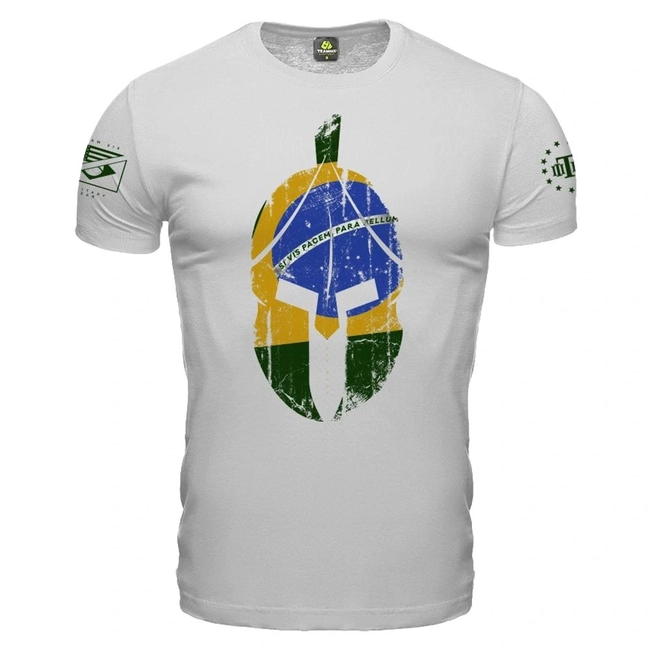 Camiseta Si Vis Pacem Para Bellum Brasil Branca (Team Six)