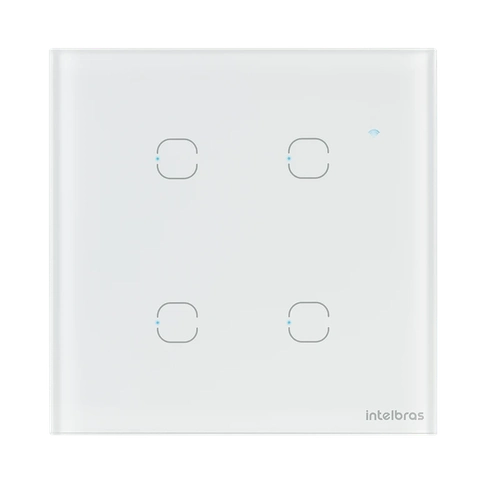 INTERRUPTOR SMART WI-FI TOUCH 4 TECLAS EWS 1004 BRANCO