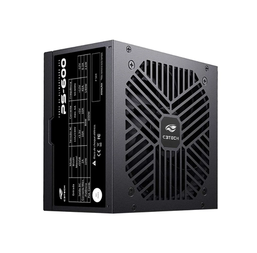 Fonte  ATX 600W, PS-600BK, C3Tech