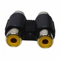 Adaptador Emenda Rca Dupla Femea (pct C/ 10 Peças) Ref. Le-5582