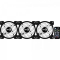Kit 3 Coolers Aerocool Saturn 12 Pro Argb + Hub + Controle