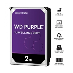 HDD WD PURPLE 2 TB PARA SEGURANCA / VIGILANCIA / DVR - WD23PURZ