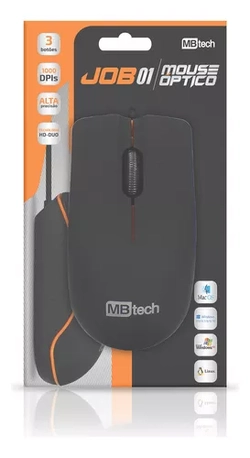 Mouse Optico Usb com fio Tributos Mb54142  - MbTech