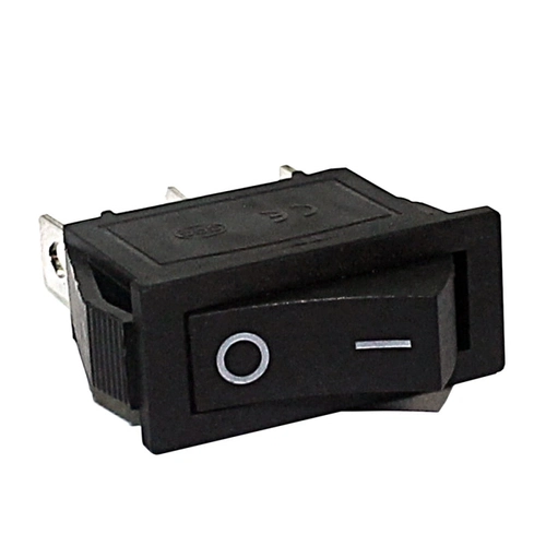 Chave Retangular Gangorra Preta 3t 15a 250vac/  30a 125vac Kcd3-102