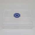 Caixa P tampa articulada - Logo alto relevo inicial ou desenho