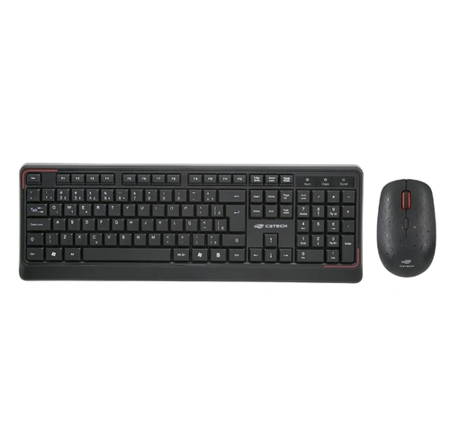 Kit Teclado + Mouse Sem Fio, K-W70BK, Preto, C3Tech