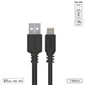 Cabo USB-A 2.0 x Lightning Iphone Com Certificado MFI Pcyes 1 Metro Preto - PUALP-01