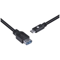 Cabo Usb Tipo c para Extensor Usb a Fêmea V3.2 Gen1 5gbps 2 Metros - C32uaf-2
