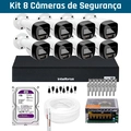 KIT INTELBRAS 8 CÂMERAS VHD 1220 B G7 - DVR 8 CANAIS - HD 1TB
