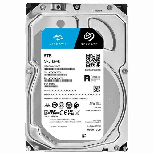 HD 6TB Seagate SkyHawk 256MB 5400RPM - ST6000VX009