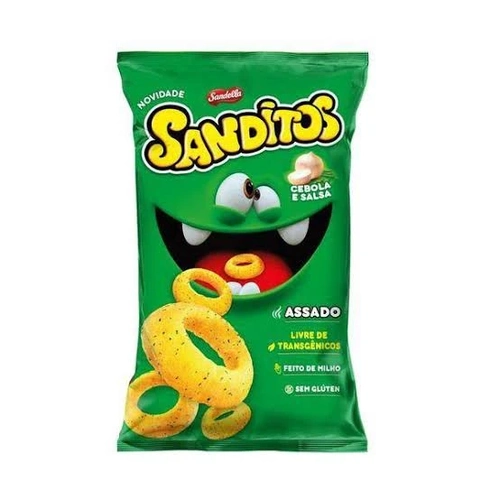 Salgadinho Sabor Cebola e Salsa Sanditos 45g