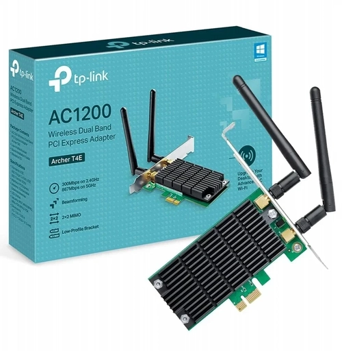 Placa de Rede Wireless Pci-e Tp-link Ac1200 Archer T4E Dual Band
