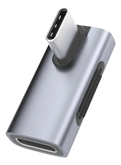 Adaptador Lv Usb-c (m) X Usb-c (f) 240w 40 Gbps 8k Hagibis Cor Cinza